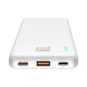 Xcell 10000mAh Power Bank PD Type-C In & Out White XL-PC-10200PD-WHI | Fast Charging