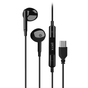 X.Cell Stereo Headset Wired with Type-C Connector XL-HS-104C-BLK