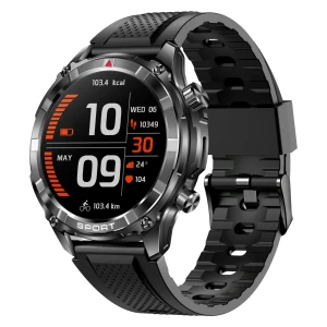 Xcell Smart Watch Black Frame Black Silicon Strap XL-WCH-ELITE6-BLKF-BSS