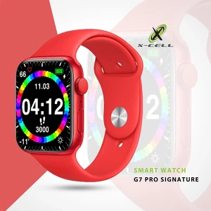 Xcell G7 Pro Sign Red Frame Red Silicon Strap XL-WCH-G7-Pro-Sign-RED