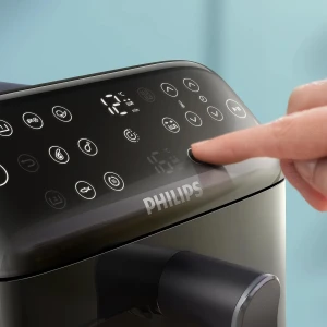Philips 4000 Series 10L Stacked Dual Basket Airfryer Black NA460/09