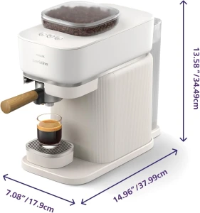 Philips Baristina Espresso Machine White BAR302/20