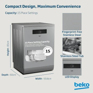 BEKO Dishwasher BDEN38523XQ