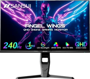 SANSUI 27 Inch WQHD 240Hz Gaming Monitor ESA-G27F6Q PRO