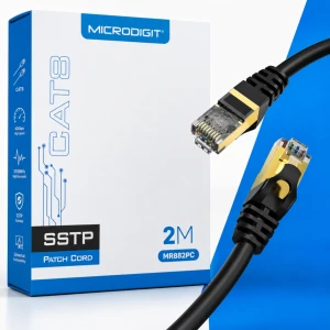 MICRODIGIT Cat 8 Network Cable 2 Meter