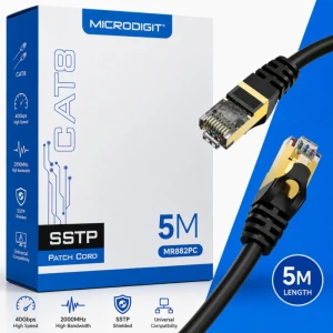 MICRODIGIT Cat 8 Network Cable 5 Meter