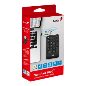 Genius NumPad 1000 Wireless Numeric Keypad Black