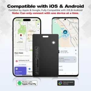 Smart Tracker Card for Apple Find My & Android Find Hub