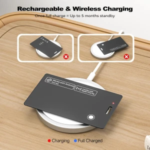 Smart Tracker Card for Apple Find My & Android Find Hub