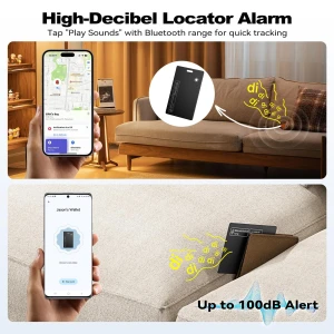 Smart Tracker Card for Apple Find My & Android Find Hub
