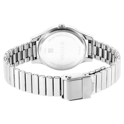 Titan Women Karishma Blue Dial Metal Strap Watch