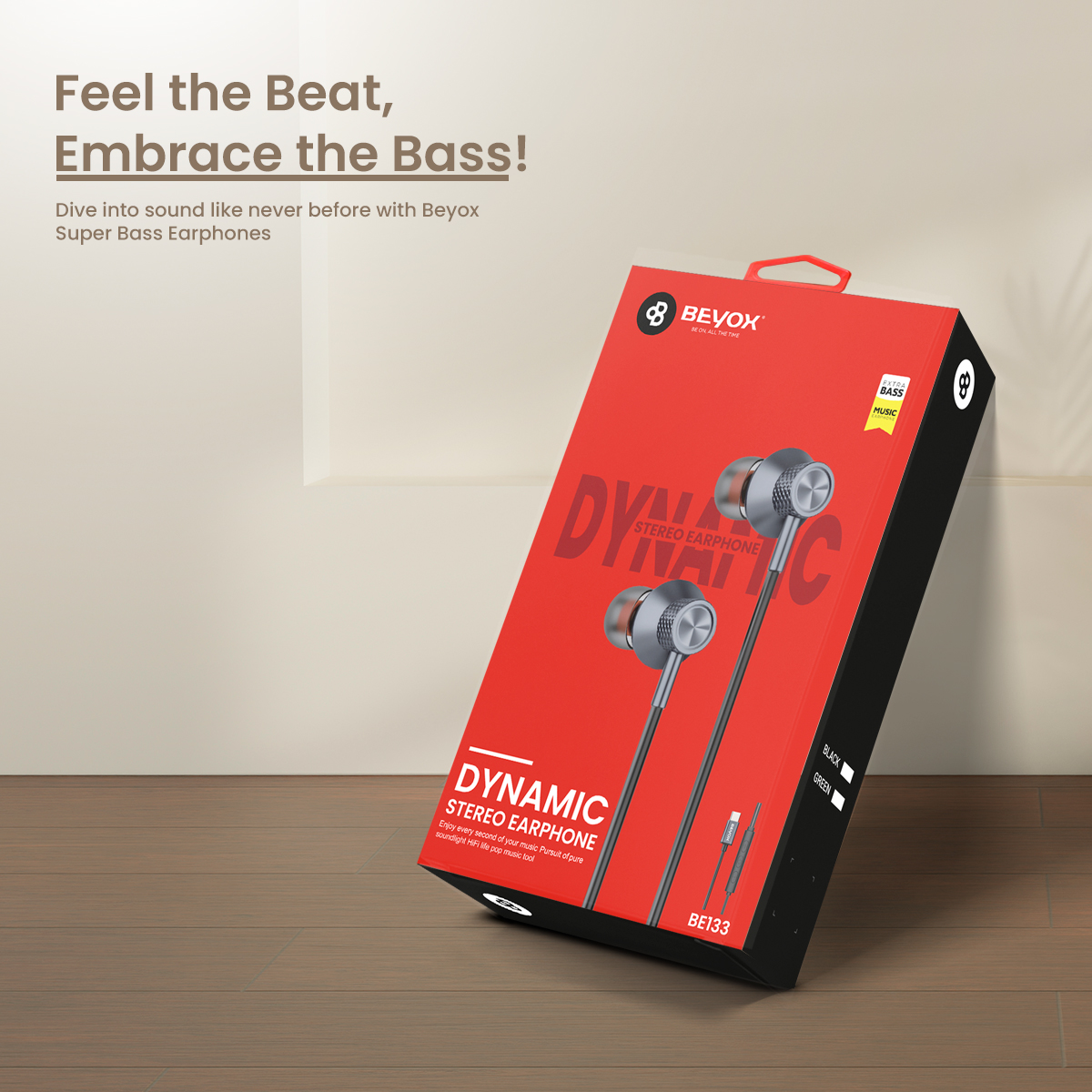 BEYOX BE-133 Type-C Handsfree – High-Quality Sound & Comfortable Design