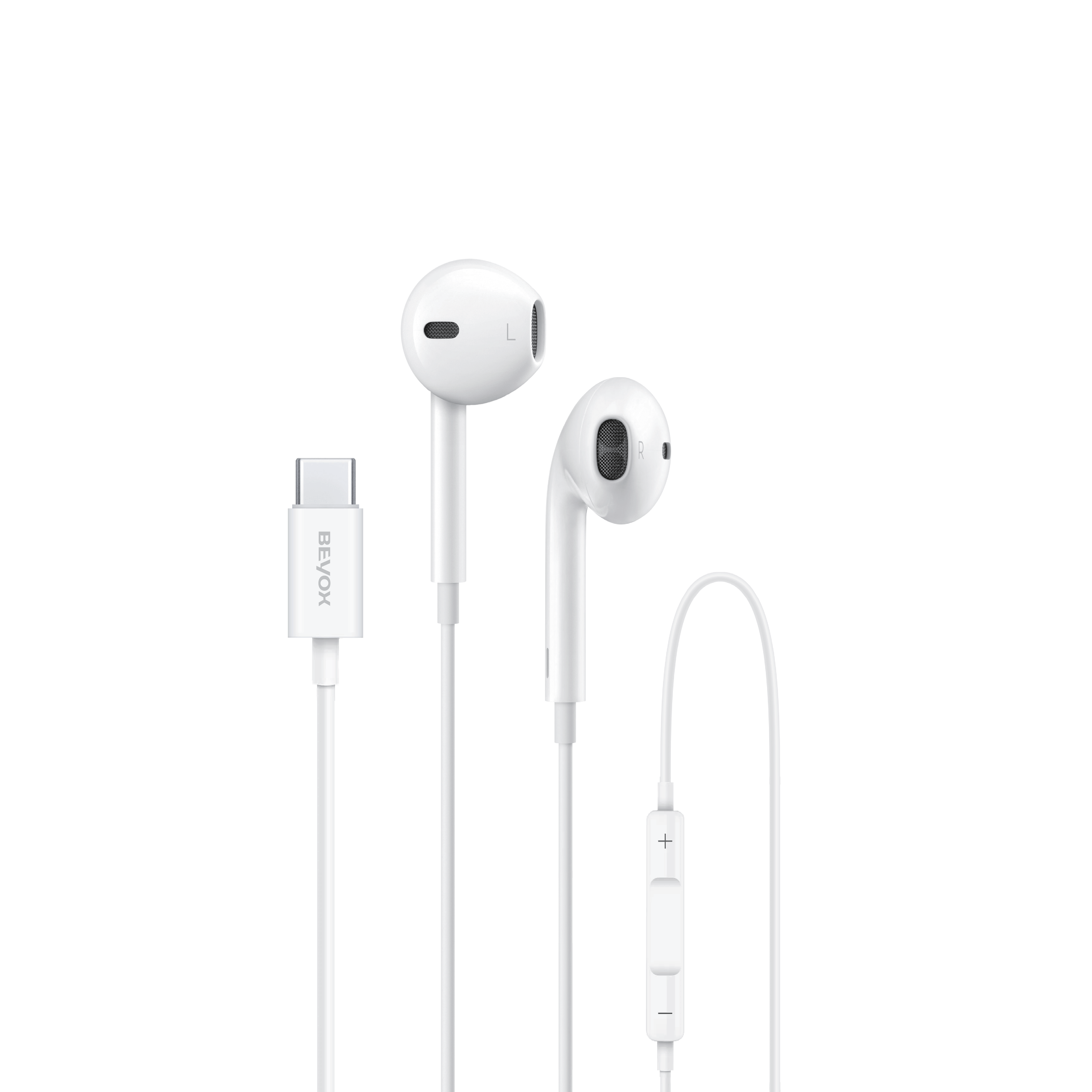 BEYOX BE-142 Type-C Earphones – Clear Sound & Comfortable Fit
