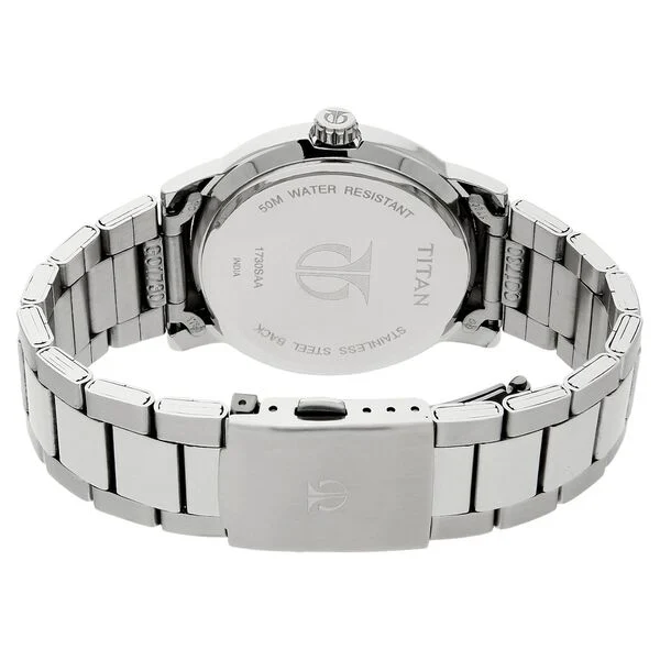 Titan Black Dial Analog Watch for Men 1730SM02
