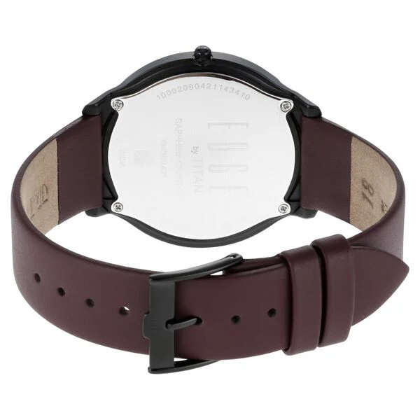 Titan Edge Baseline Black Dial Analog Watch for Men – Ultra-Slim & Sophisticated Design