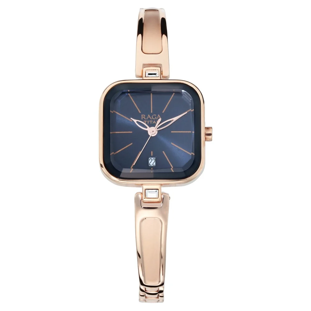 Titan Raga Viva Blue Dial Analog Watch for Women 2607WM02