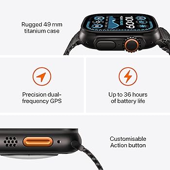 Apple Watch Ultra 2 49mm Black Titanium Black Trail Loop (L) (MX5V3QA/A)