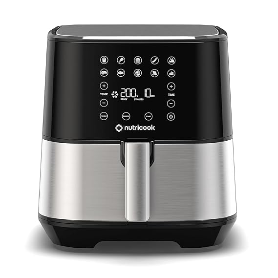 NutriCook NC-AF205 Rapid Air Fryer 5.5 L | 1700W Digital Smart Fryer | Qatar