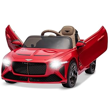 Bentley JE1008 AMT-590810610 | Kids Electric Ride-On Car with Leather Seat & Bluetooth