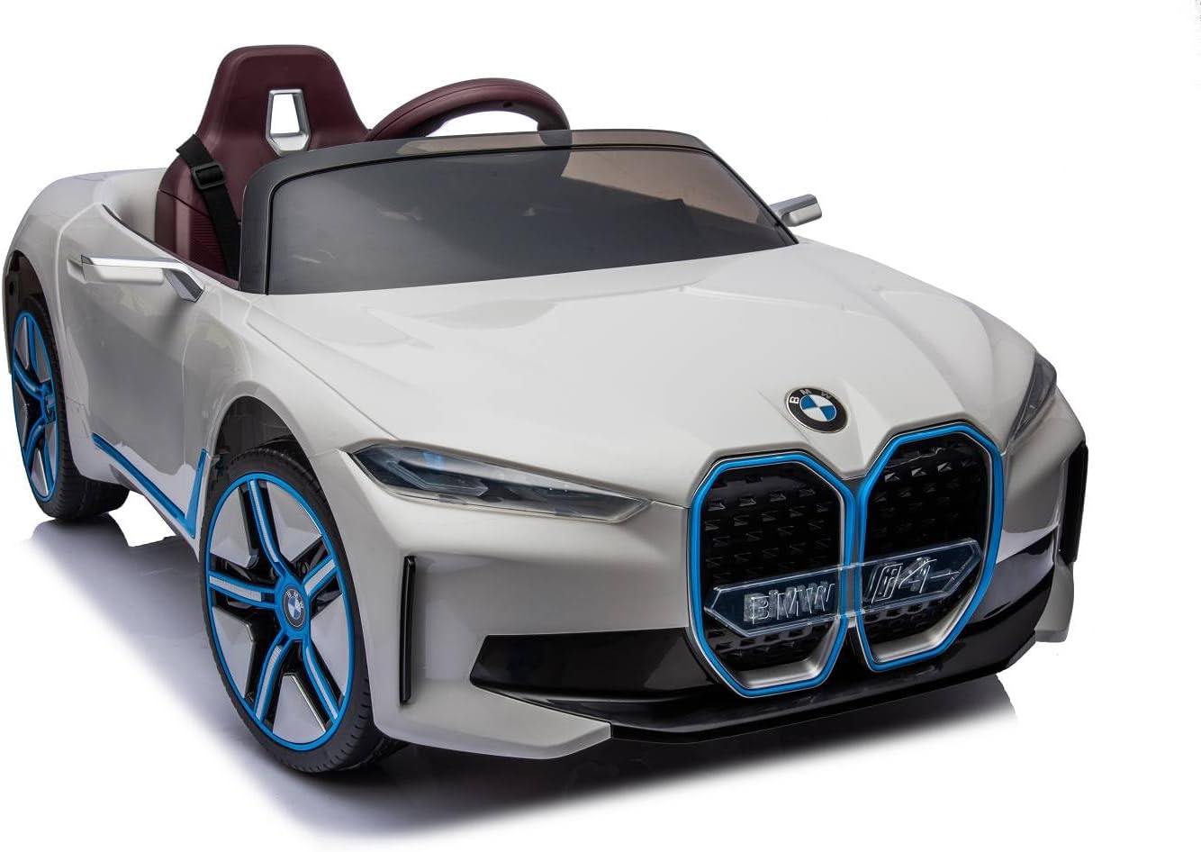 BMW 14 JE1009 AMT-410810590 | Kids Electric Ride-On Car with Leather Seat & Bluetooth