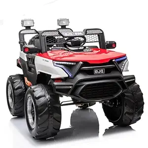 Jeep BJQ-008 AMT-790340820 | 12V Ride-On Jeep with Bluetooth, EVA Wheels & Leather Seat | AMTOY