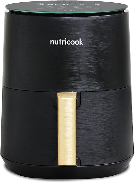 NutriCook NC-AF103K Air Fryer Mini 3L Black | Compact 1500W Digital Air Fryer