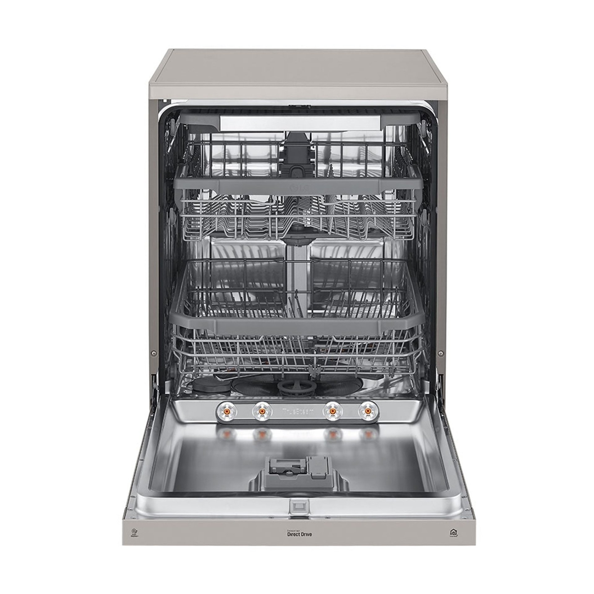 LG DFC435FP Silver Dishwasher | 14 Place Settings | TrueSteam & QuadWash