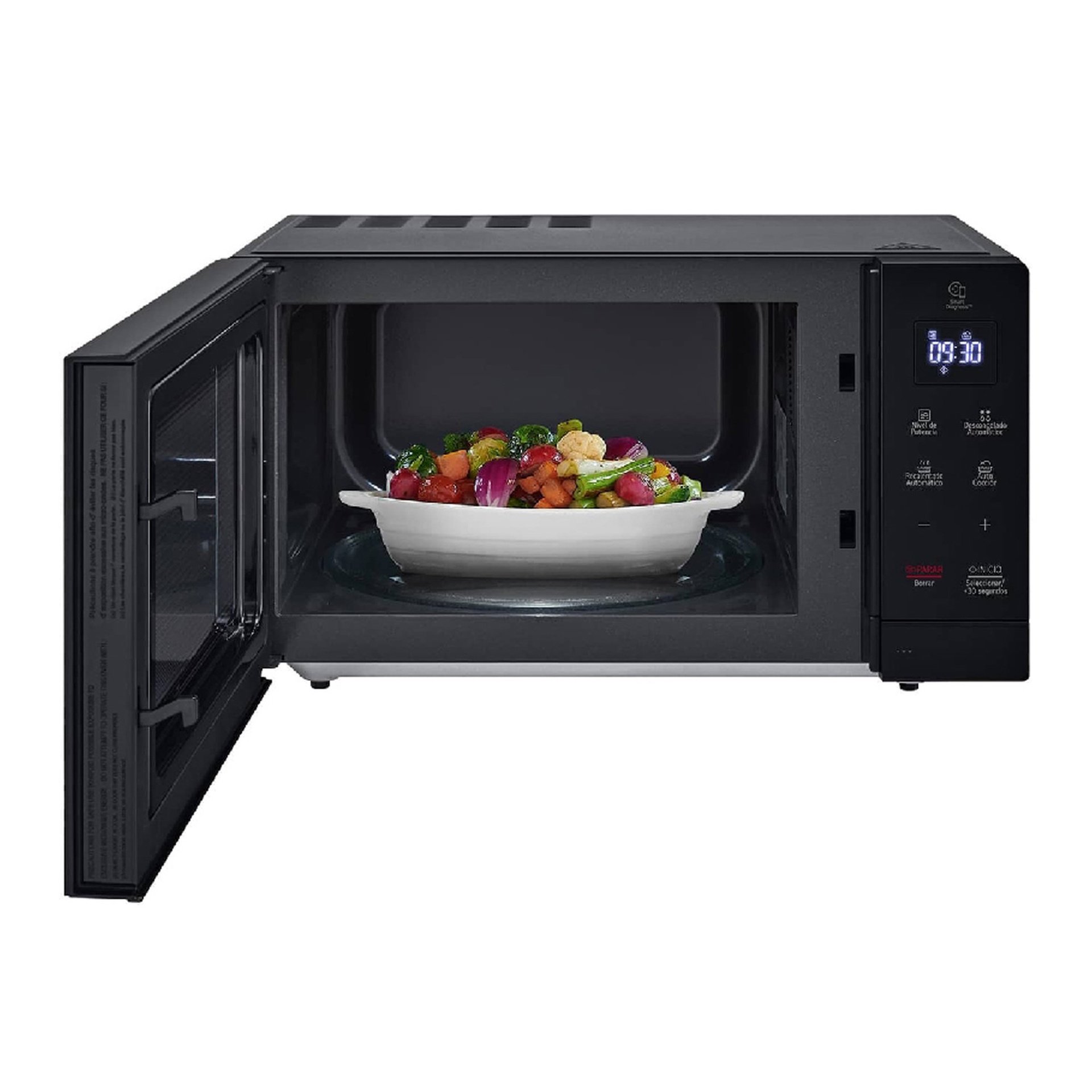 LG MS3032JAS 30L Black Microwave Oven | Smart Inverter | Even Heating | Qatar