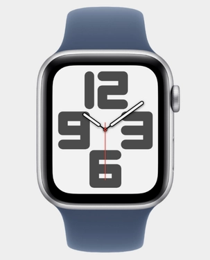 Apple Watch SE (2nd Gen) 44mm Silver Aluminium with Starlight Sport Band (GPS)  MXEQ3QA/A