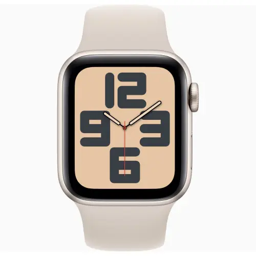 Apple Watch SE (2nd Gen) 44mm Silver Aluminium with Starlight Sport Band (M/L) GPS – MXER3QA/A
