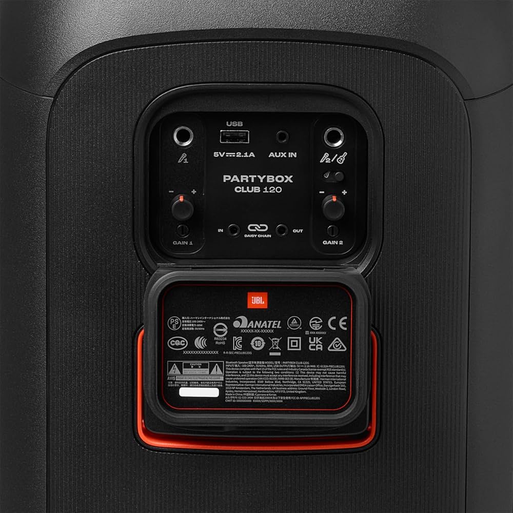 JBL PartyBox Club 120 Portable Party Speaker | Powerful Sound & Futuristic Lightshow