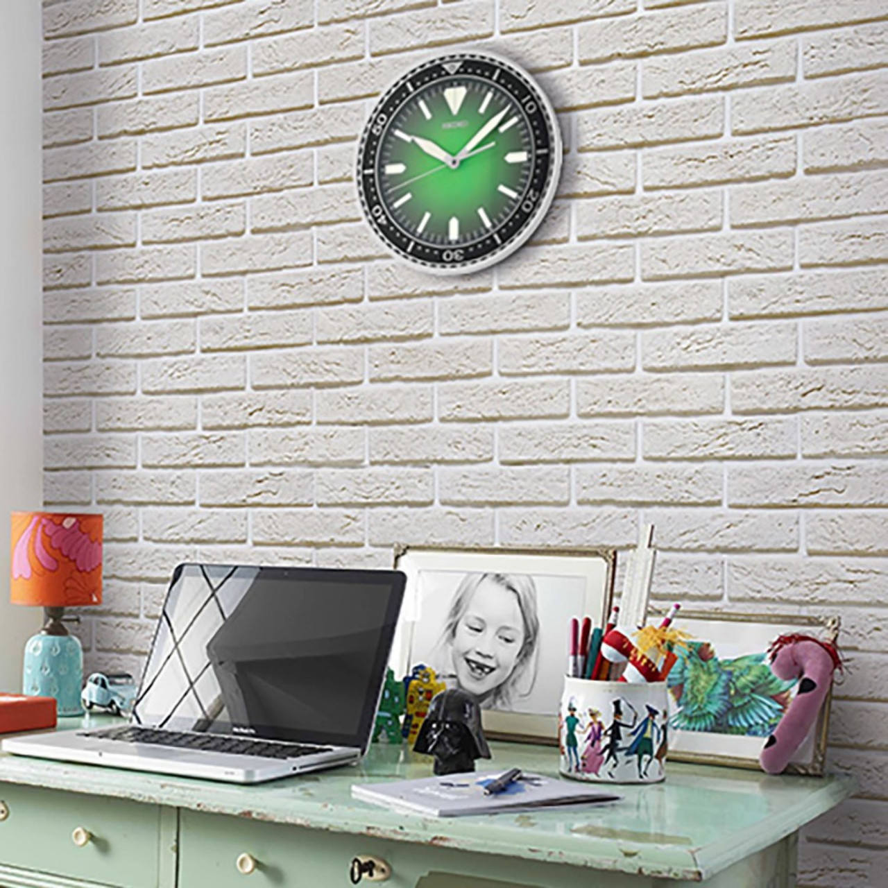 Seiko QXA791SL Wall Clock | 30cm | Quiet Sweep | Lumibrite Hands