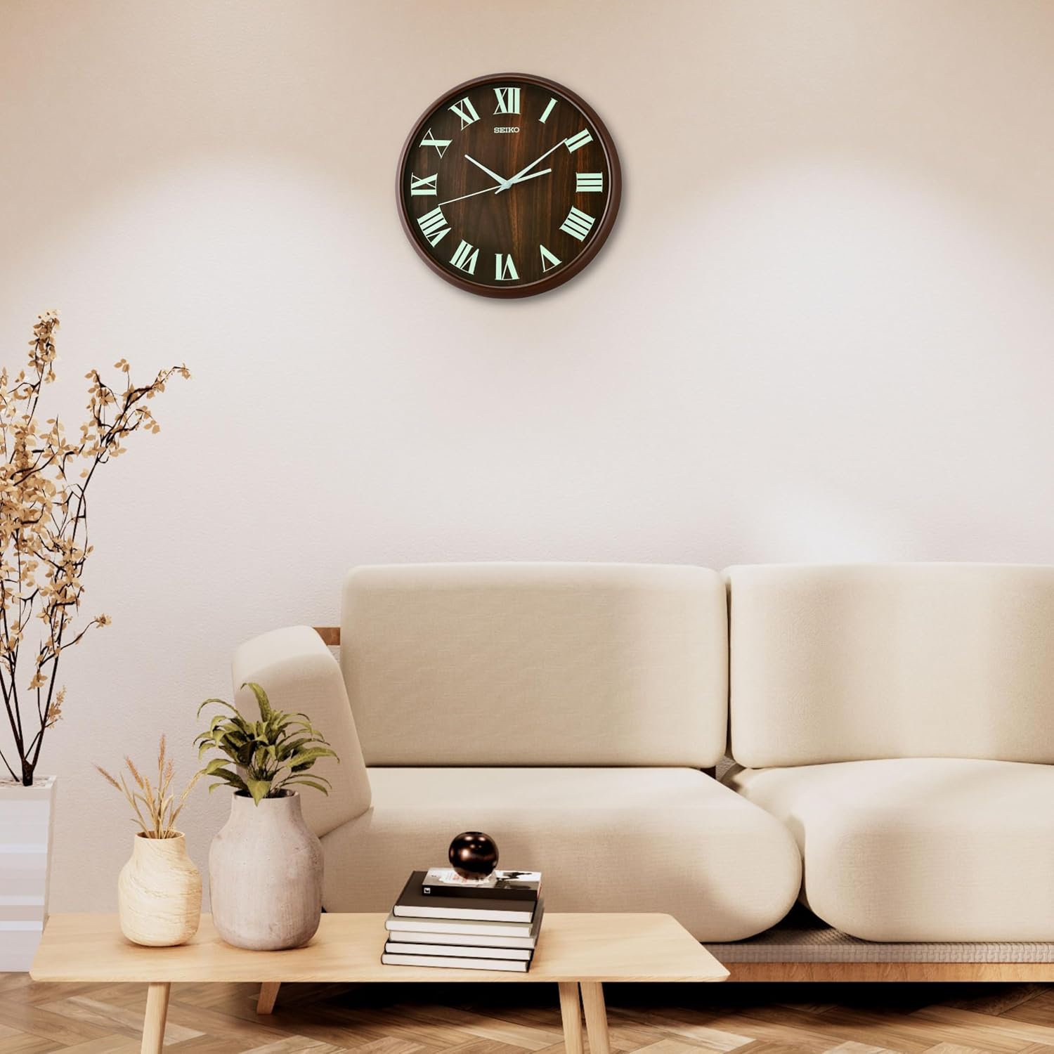 Seiko QXA810ZL Wall Clock | 30.3cm | Quiet Sweep | Plastic Case