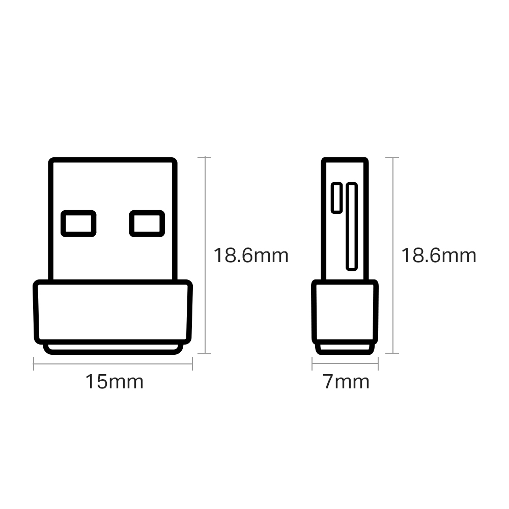TP-Link Archer T2U Nano AC600 Nano Dual Band Wi-Fi USB Adapter