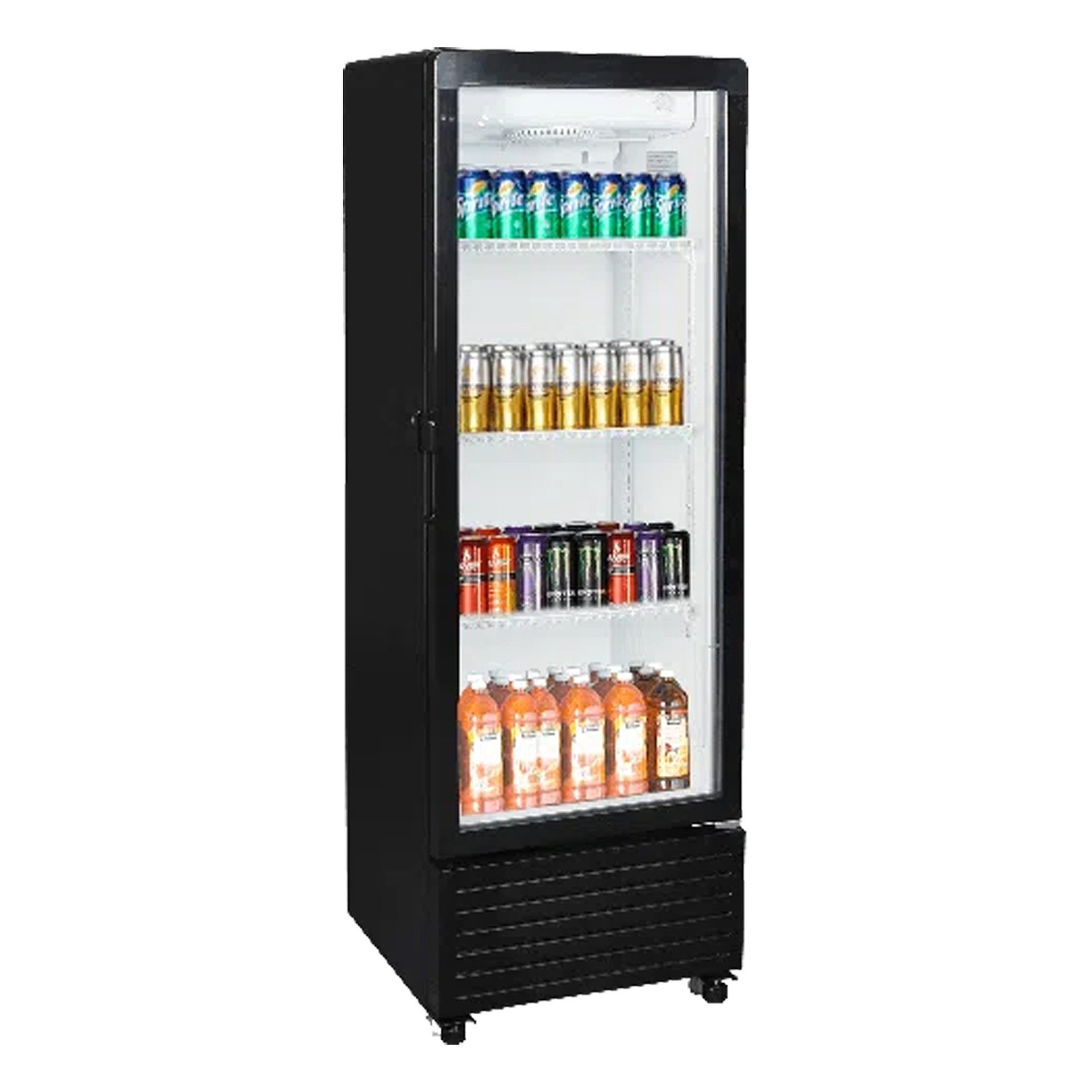 TCL F280SCB 280L Showcase Glass Door Refrigerator ‒ LED Display & Metal Shelves