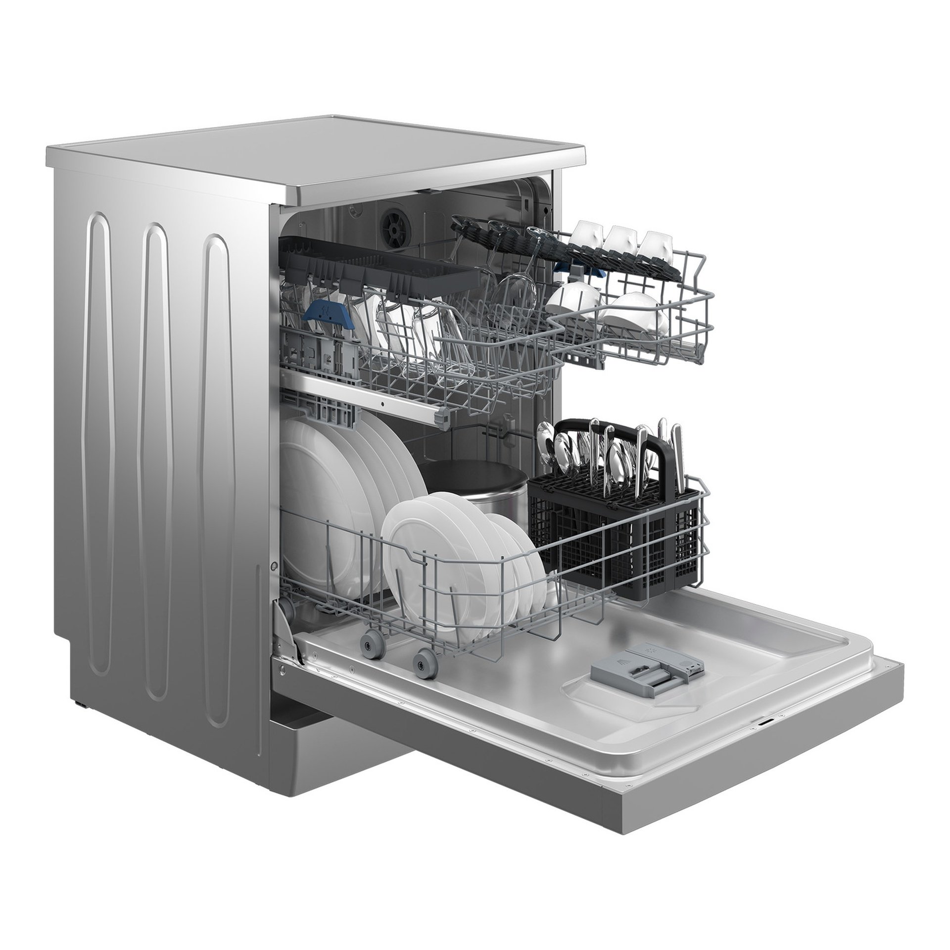 Beko BDFN36422SQ 14 Place Dishwasher – Silver, Freestanding