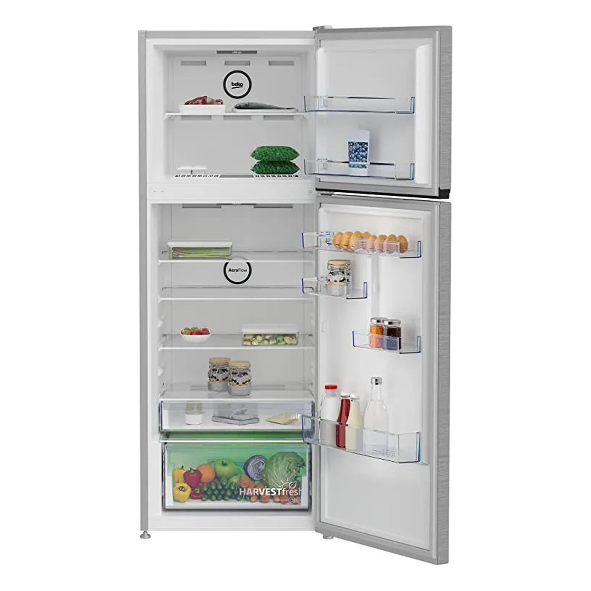 Beko RDNE650S Refrigerator – Large Capacity, Stainless Finish