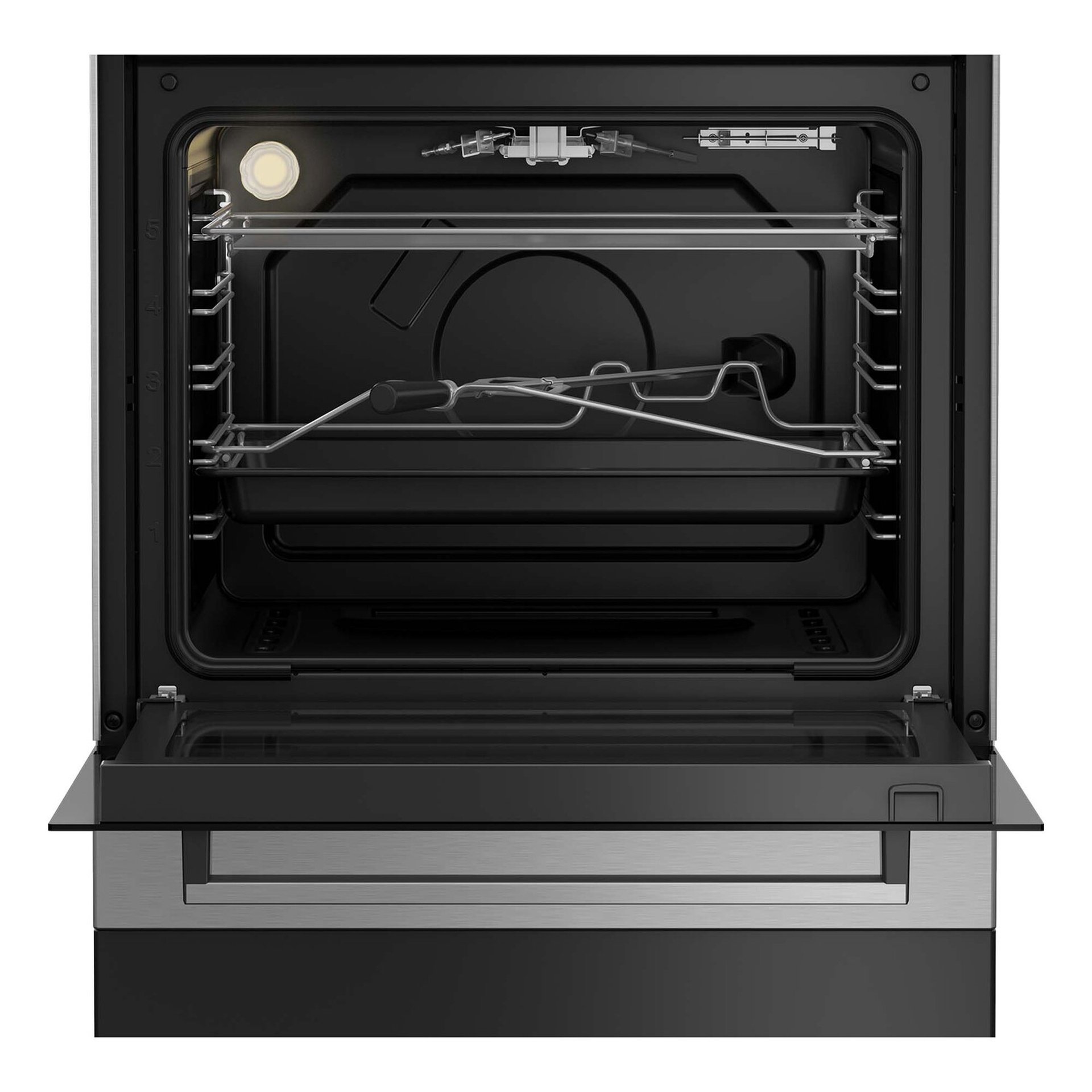 Beko FSGT61121DXL 60 cm Gas Cooker – Silver (Made in Turkey)