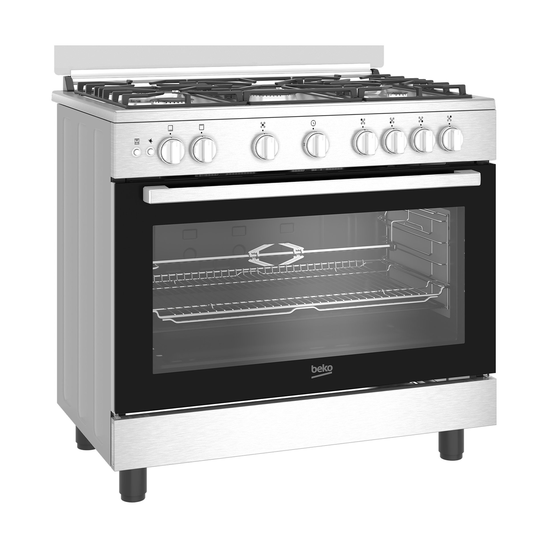 Beko BGGR11127GX 90 cm Gas Cooker – Made in Egypt