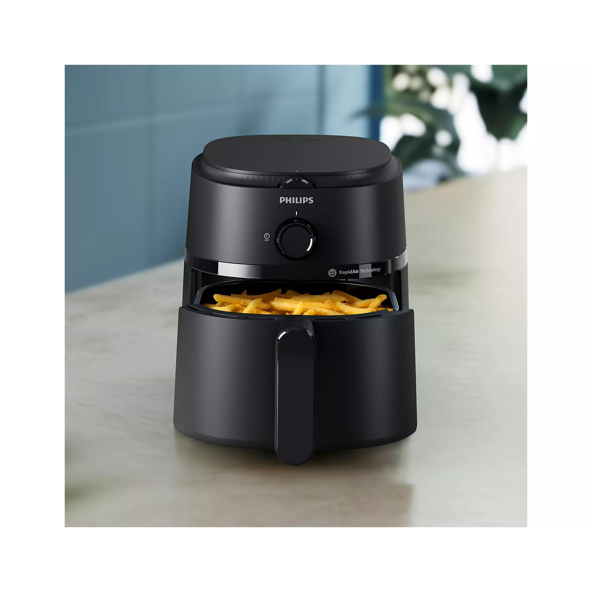Philips Airfryer NA110/09 | 3.2L Single Pot Compact Healthy Airfryer – Black