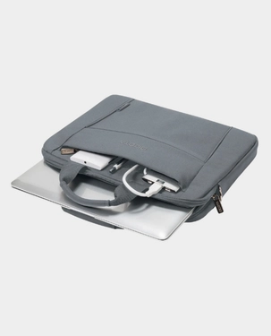 DICOTA Eco Slim Case Base 13–14.1" – Eco-Friendly Laptop Bag, Grey (D31305-RPET)